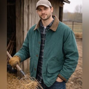 VTG Life’s Adventures Barn Jacket Flannel Lined XL